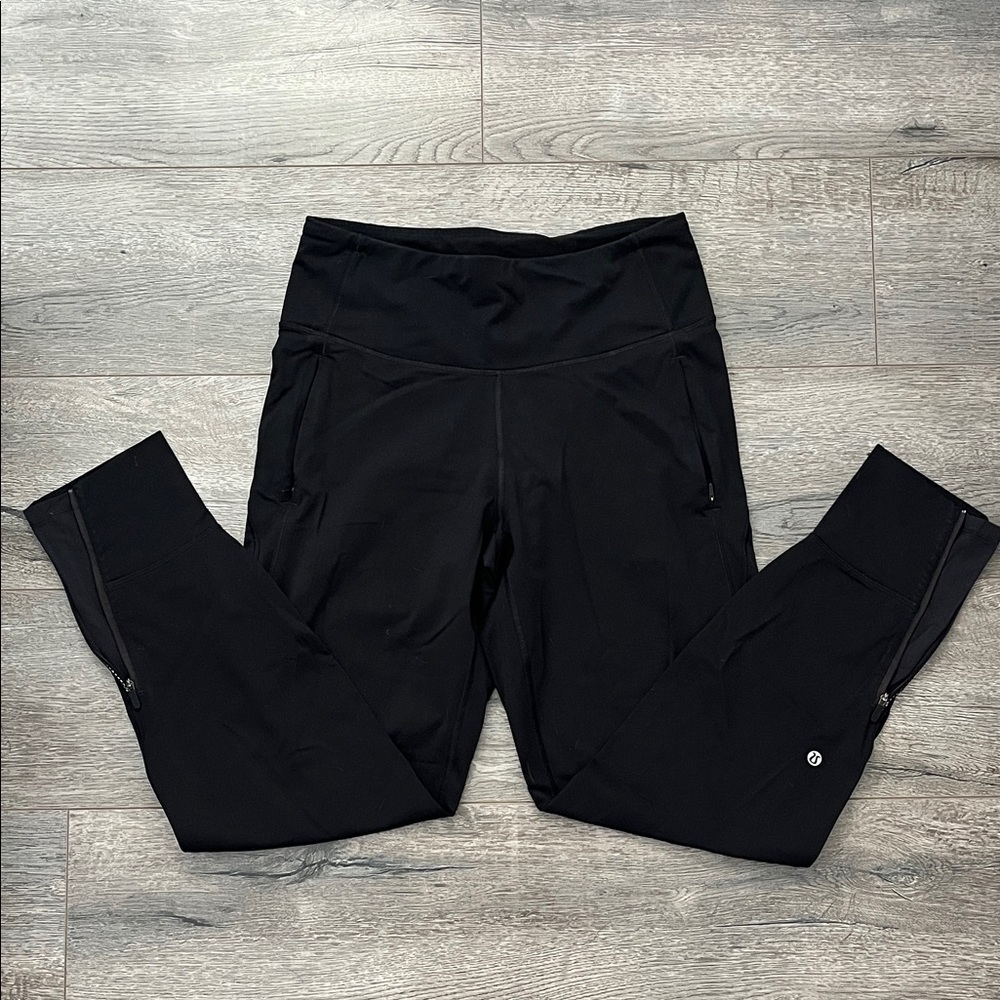 lululemon athletica Black jogger yoga joggers pants size 6 small s